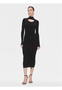 Hugo Sukienka dzianinowa Soritexa 50502242 Czarny Slim Fit. Kolor: czarny. Materiał: syntetyk, wiskoza #1