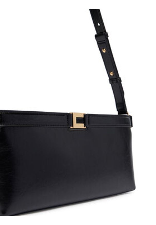 Elisabetta Franchi Torebka BS-17A-61E2-V280 Czarny. Kolor: czarny. Materiał: skórzane