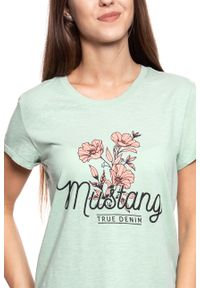 Mustang - MUSTANG T SHIRT DAMSKI Alina C Print 1009866 6180. Wzór: nadruk #4