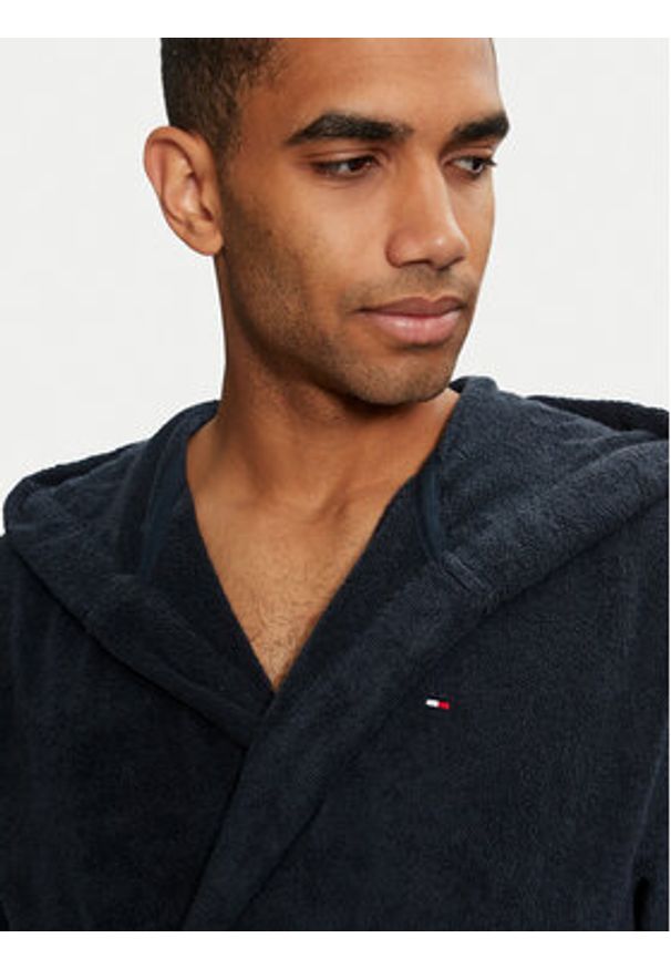 TOMMY HILFIGER - Tommy Hilfiger Szlafrok 2S87905573416 Granatowy. Kolor: niebieski. Materiał: bawełna