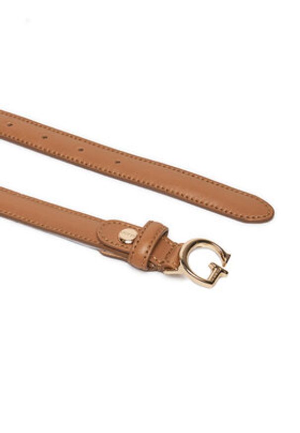 Guess Pasek Damski BW9119 P4220 Brązowy. Kolor: brązowy. Materiał: skóra