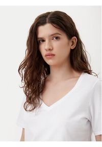 Marc O'Polo T-Shirt B01207251331 Biały Regular Fit. Typ kołnierza: polo. Kolor: biały. Materiał: bawełna #4