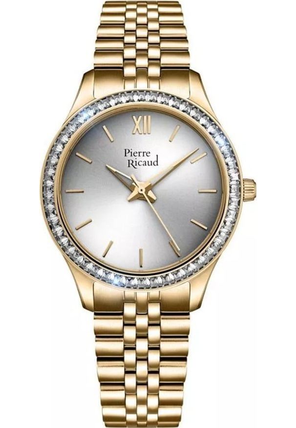 Zegarek damski Pierre Ricaud P22064.1117QZ złoty. Kolor: złoty