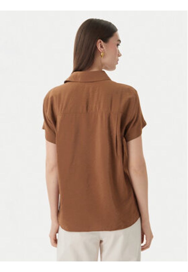 Marella Koszula Apice 2613111164 Brązowy Regular Fit. Kolor: brązowy. Materiał: wiskoza