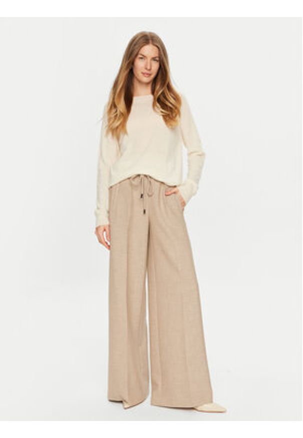 ViCOLO Sweter 22044S Écru Regular Fit. Materiał: kaszmir, wełna