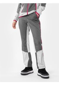 4f - Spodnie skiturowe Primaloft® Active damskie. Kolor: szary. Materiał: tkanina. Technologia: Primaloft. Sezon: zima. Sport: narciarstwo, snowboard