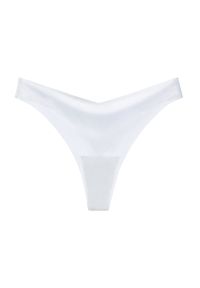 Intica - Stringi bezszwowe z obniżonym stanem do codziennego noszenia Tiffie. Stan: obniżony. Kolor: biały. Materiał: materiał