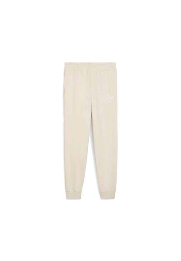 Dziewczęcy strój do biegania Puma ESS Script. Kolor: biały. Materiał: dresówka