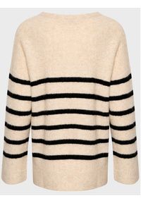 Cream Sweter Berna 10610882 Beżowy Regular Fit. Kolor: beżowy. Materiał: syntetyk #4