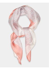 Calvin Klein Apaszka K60K610514 Różowy. Kolor: różowy. Materiał: jedwab, materiał