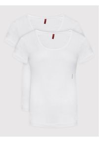 Hugo - HUGO Komplet t-shirtów Twin 50469660 Biały Regular Fit. Kolor: biały. Materiał: bawełna #1