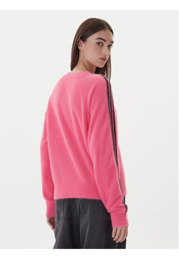 Adidas - adidas Bluza adicolor Holiday JX7811 Różowy Loose Fit. Kolor: różowy. Materiał: syntetyk