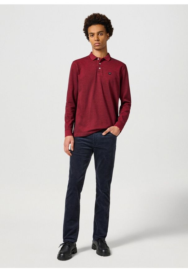 Wrangler - WRANGLER MĘSKIE SPODNIE SZTRUKSOWE GREENSBORO DARK NAVY 112358044 W15Q008616