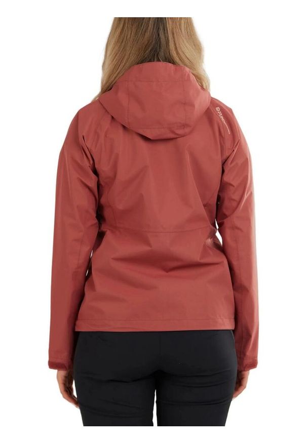 FUNDANGO - Płaszcz przeciwdeszczowy damski Fundango Piora Waterproof. Kolor: czerwony. Materiał: poliester