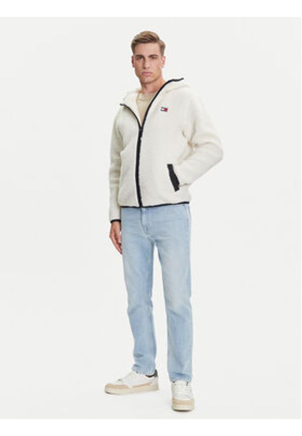 Tommy Jeans Kurtka przejściowa Teddy DM0DM19224 Beżowy Regular Fit. Kolor: beżowy. Materiał: syntetyk