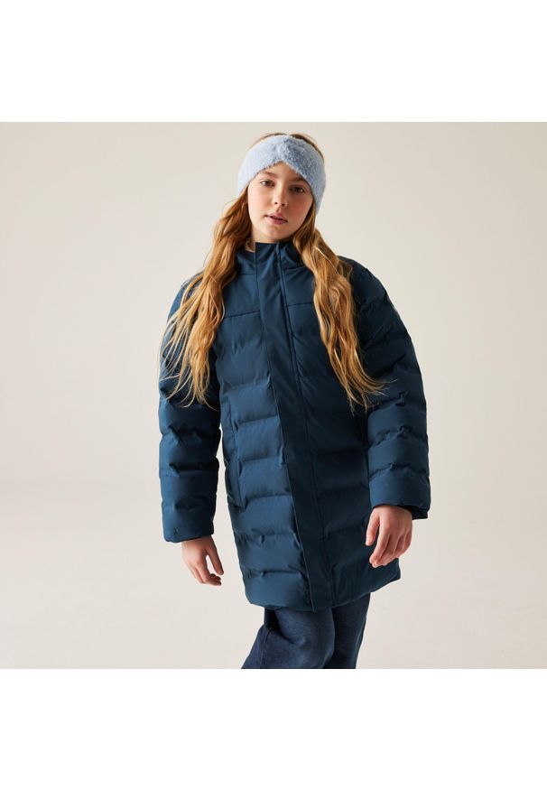 DARE 2B - Płaszcz dziecięcy zimowy Wander Dare 2b. Kolor: niebieski, szary, wielokolorowy. Materiał: tkanina, poliester, puch. Sezon: zima. Styl: sportowy