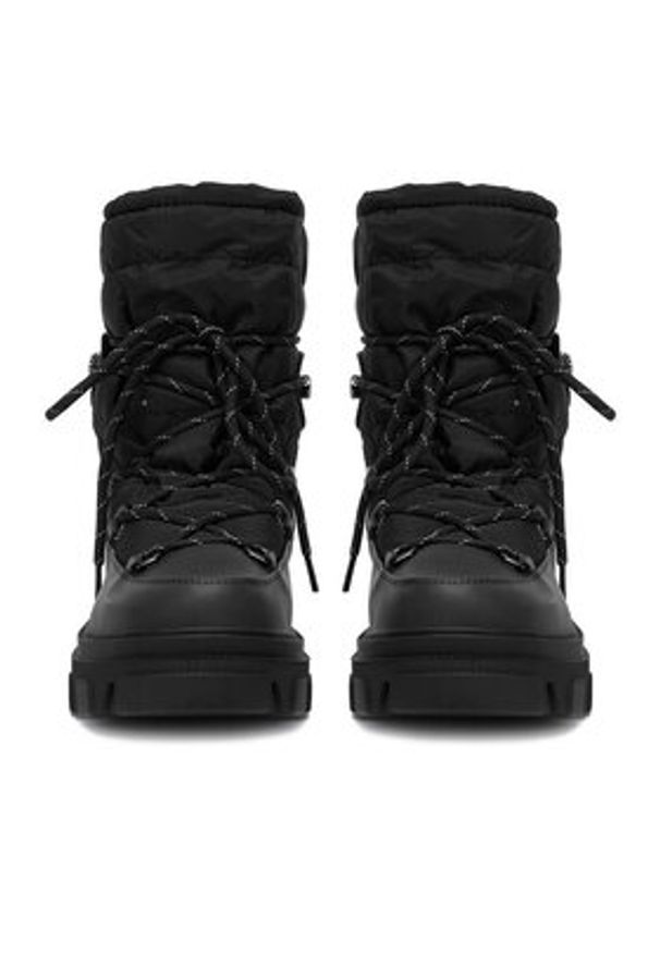 DeeZee Śniegowce 13107-23 Czarny. Kolor: czarny. Materiał: materiał