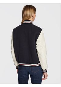TOMMY HILFIGER - Tommy Hilfiger Kurtka bomber Blend WW0WW37308 Granatowy Regular Fit. Kolor: niebieski. Materiał: wełna #2