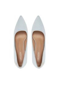 DeeZee Szpilki EZ-23-1 Błękitny. Kolor: niebieski. Materiał: skóra. Obcas: na szpilce #5