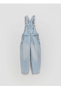 Reserved - Jeansowe ogrodniczki - niebieski. Kolor: niebieski #1