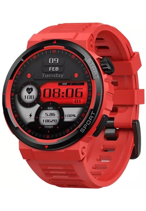 Smartwatch Zeblaze Ares 3 Plus Czerwony (ZB4475). Rodzaj zegarka: smartwatch. Kolor: czerwony