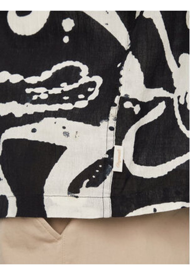 Jack & Jones Koszula Montauk 12293763 Czarny Relaxed Fit. Kolor: czarny. Materiał: bawełna