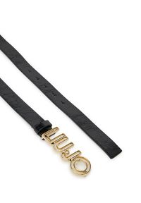 Liu Jo Pasek Damski Hips Belt 2.5Cm AA5232 E0008 Czarny. Kolor: czarny. Materiał: lakier, skóra