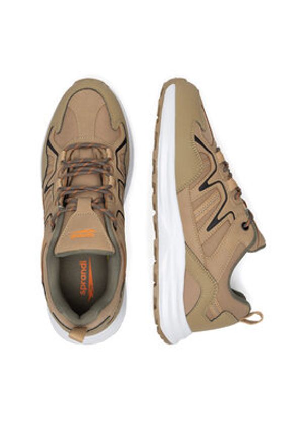 Sprandi Sneakersy V-2602 Beżowy. Kolor: beżowy. Materiał: materiał, syntetyk