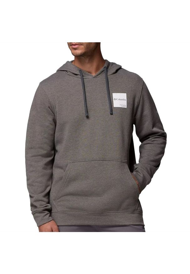 columbia - Bluza męska Columbia Trek Hoodie 1957913029 - szare. Typ kołnierza: kaptur. Kolor: szary. Materiał: materiał, bawełna, dresówka, poliester. Wzór: aplikacja