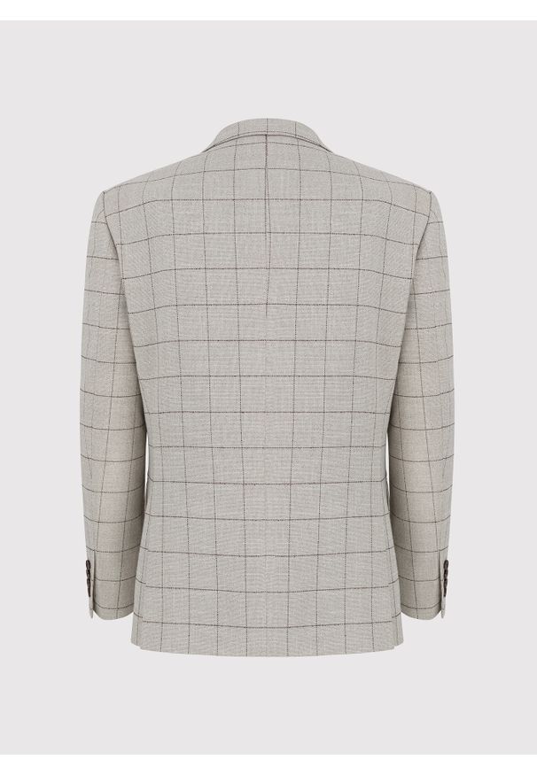 Pako Lorente - PAKO LORENTE – Casualowa marynarka męska w kratę. Okazja: na co dzień. Materiał: jeans. Wzór: kratka. Styl: casual