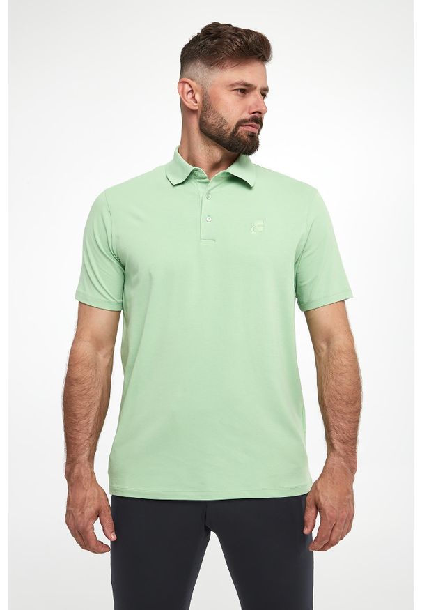 Karl Lagerfeld - Polo męskie z logo KARL LAGERFELD. Typ kołnierza: polo