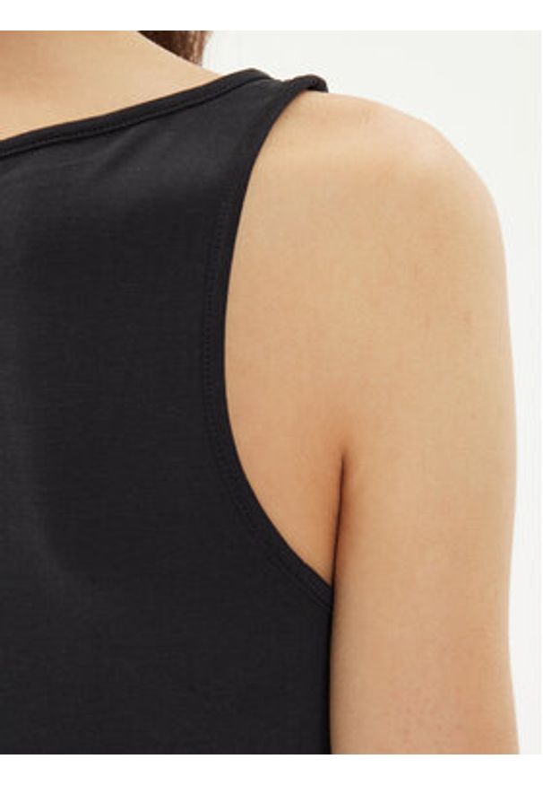 Pieces Top Anora 17148788 Czarny Regular Fit. Kolor: czarny. Materiał: syntetyk, wiskoza