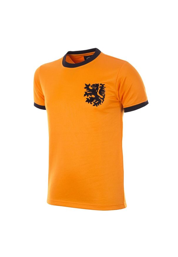 COPA FOOTBALL - Camisa Retrô de Futebol da Copa do Mundo de 1978 da Holanda. Kolor: pomarańczowy, wielokolorowy, żółty. Sport: piłka nożna