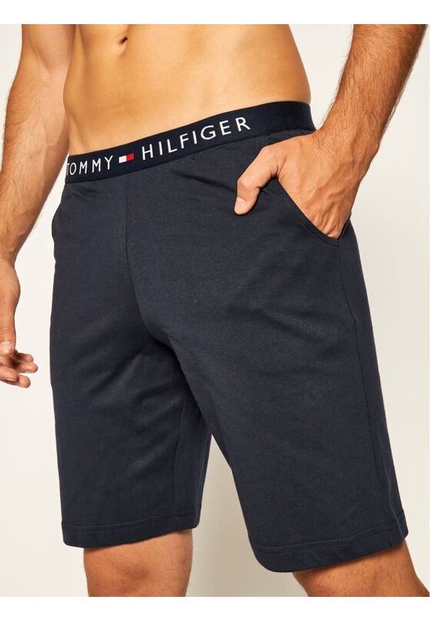 TOMMY HILFIGER - Szorty piżamowe Tommy Hilfiger. Kolor: niebieski. Materiał: bawełna, jersey