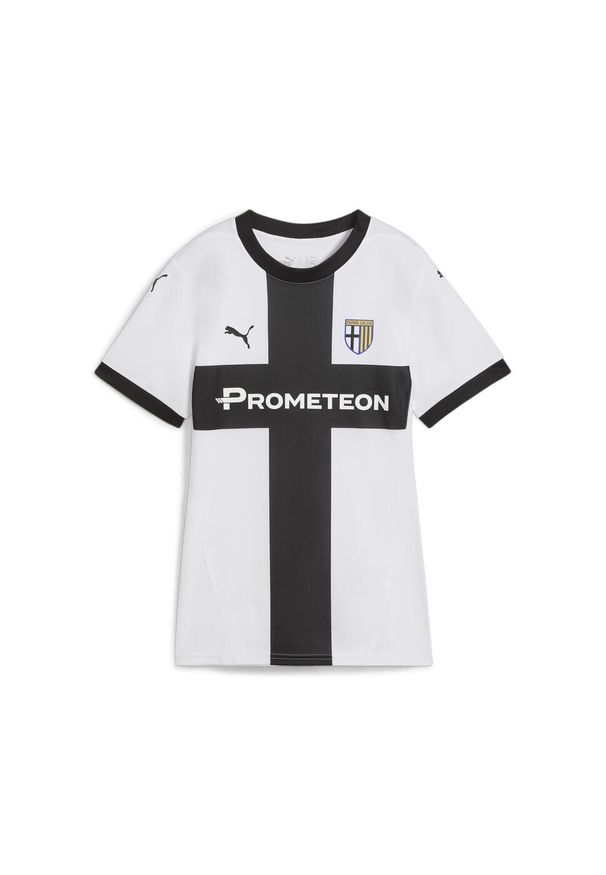 Puma - Damska koszulka domowa Parma Calcio 24/25 PUMA White Black. Kolor: biały, wielokolorowy, czarny