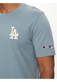 Champion T-Shirt 221037 Niebieski Standard Fit. Kolor: niebieski. Materiał: bawełna #3