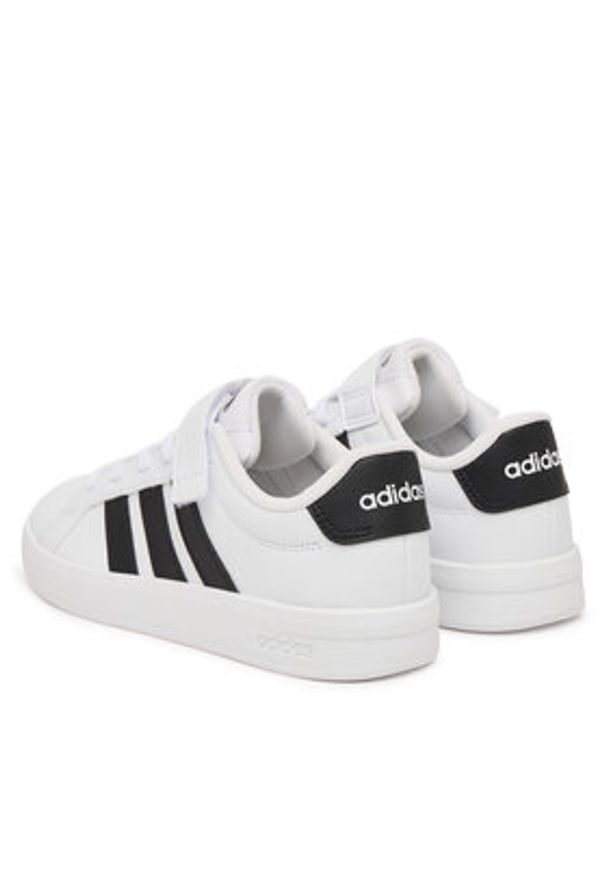 Adidas - adidas Sneakersy Grand Court 3.0 Shoes Children HP3531 Biały. Kolor: biały. Materiał: skóra