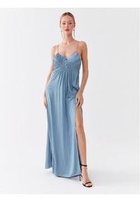 Zadig&Voltaire Sukienka wieczorowa Rayonne WWDR01076 Niebieski Regular Fit. Kolor: niebieski. Materiał: syntetyk. Styl: wizytowy