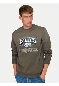 Only & Sons Bluza 22031838 Brązowy Regular Fit. Kolor: brązowy. Materiał: syntetyk #5