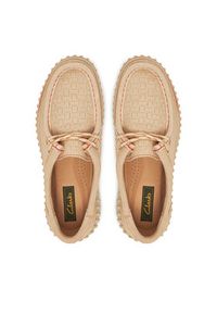 Clarks Półbuty Torhill Bee 26181191 Écru. Materiał: zamsz, skóra