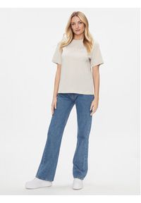 Trussardi Jeans - Trussardi T-Shirt 56T00592 Beżowy Regular Fit. Kolor: beżowy. Materiał: bawełna #3