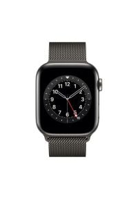 APPLE Watch 6 Cellular 44mm (Grafitowy z bransoletą mediolańską w kolorze grafitowym). Rodzaj zegarka: smartwatch. Kolor: szary. Materiał: poliester, nylon, guma, materiał. Styl: wakacyjny #2