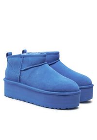 Ugg Śniegowce W Classic Ultra Mini Platform 1135092 Niebieski. Kolor: niebieski. Materiał: skóra. Obcas: na platformie