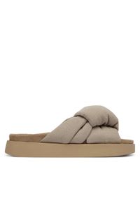 Inuikii Klapki Oversized Linen Knot 1004.003.0171.250 Beżowy. Kolor: beżowy. Materiał: materiał #1