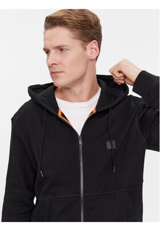 BOSS - Boss Bluza Zetalky 50508578 Czarny Regular Fit. Kolor: czarny. Materiał: bawełna