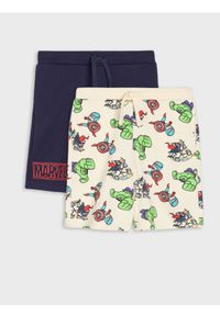 Sinsay - Szorty 2 pack Marvel - wielobarwny. Wzór: motyw z bajki