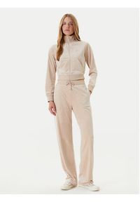 Guess Bluza V3BQ22 K0232 Beżowy Regular Fit. Kolor: beżowy. Materiał: syntetyk #5