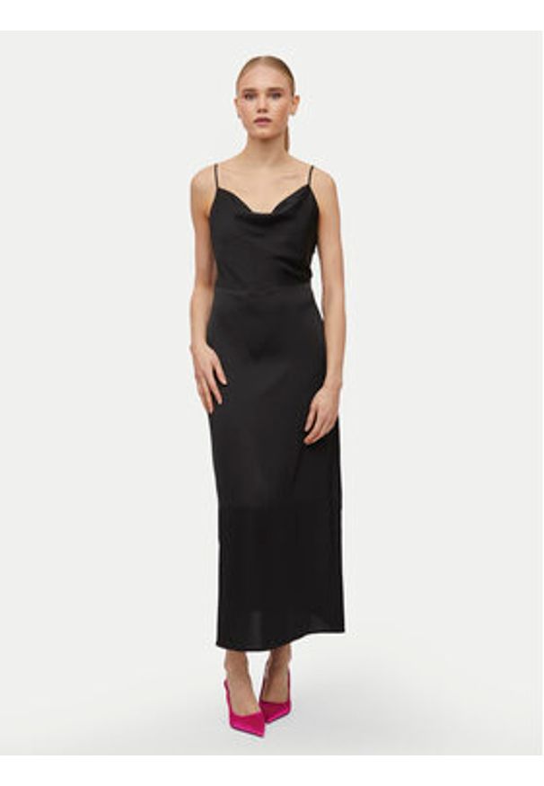 Vila Sukienka koktajlowa Ravenna 14085601 Czarny Regular Fit. Kolor: czarny. Materiał: syntetyk. Styl: wizytowy