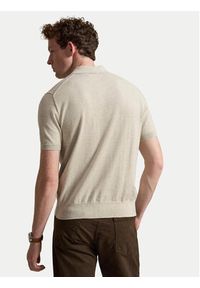 Polo Ralph Lauren Polo 710980682504 Beżowy Regular Fit. Typ kołnierza: polo. Kolor: beżowy. Materiał: bawełna #4