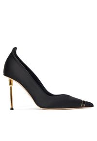 Elisabetta Franchi Szpilki SA-12L-56E2- V640 Czarny. Kolor: czarny. Materiał: materiał. Obcas: na szpilce